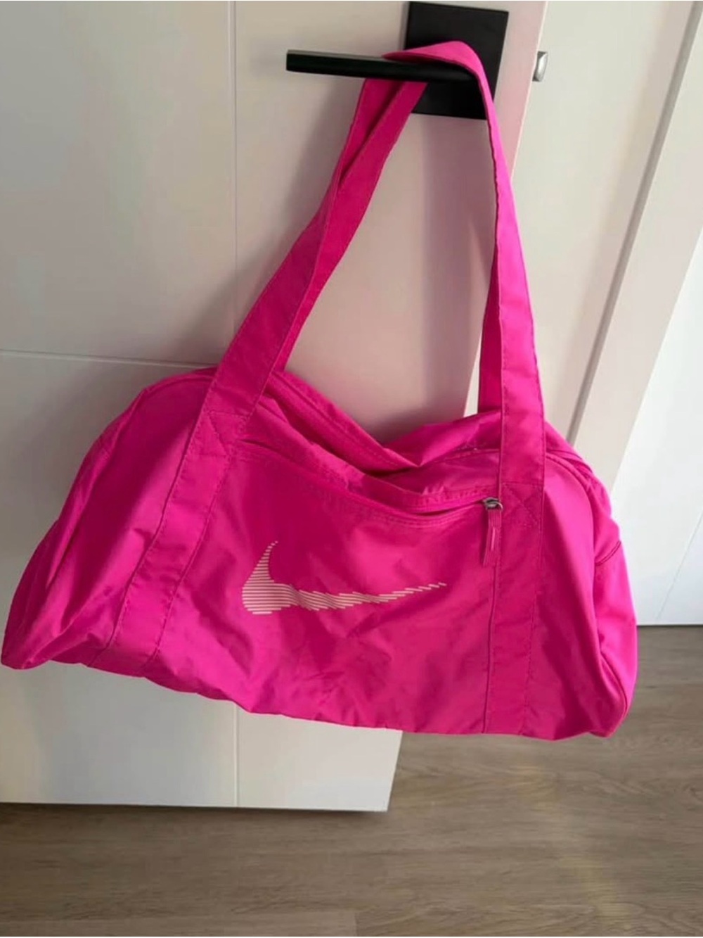 NIKE pink gym duffle bag